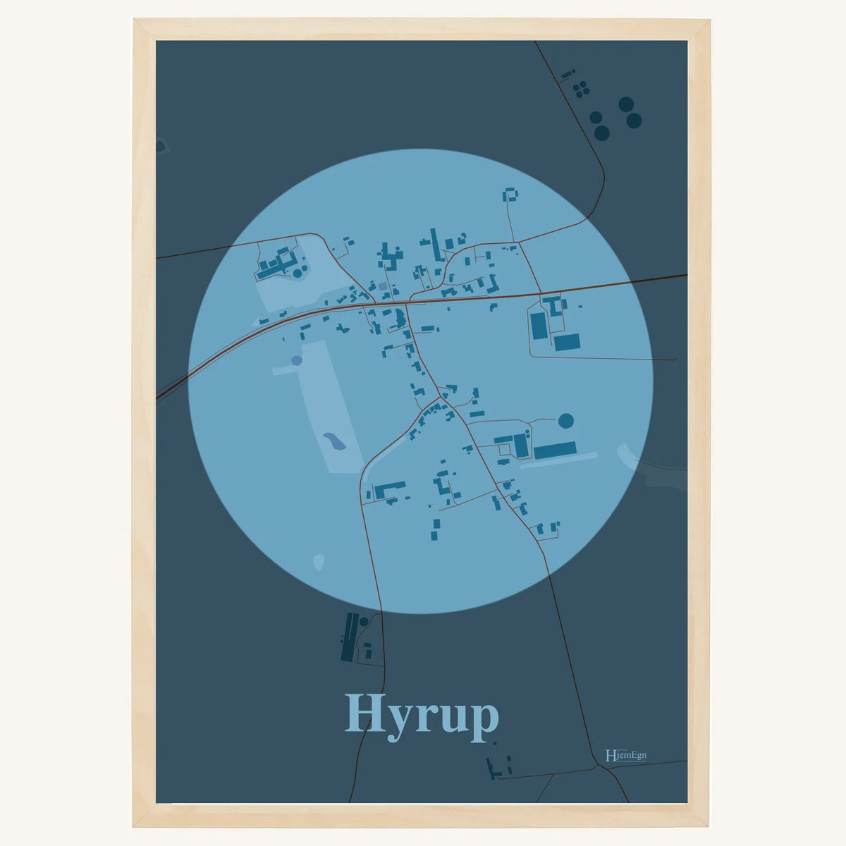 Hyrup plakat – Centrum 2026 – Lys pastel blå
