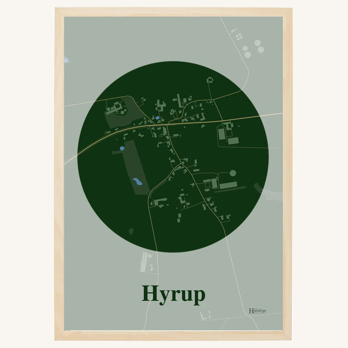 Hyrup plakat – Centrum 2026 – Mørk grøn