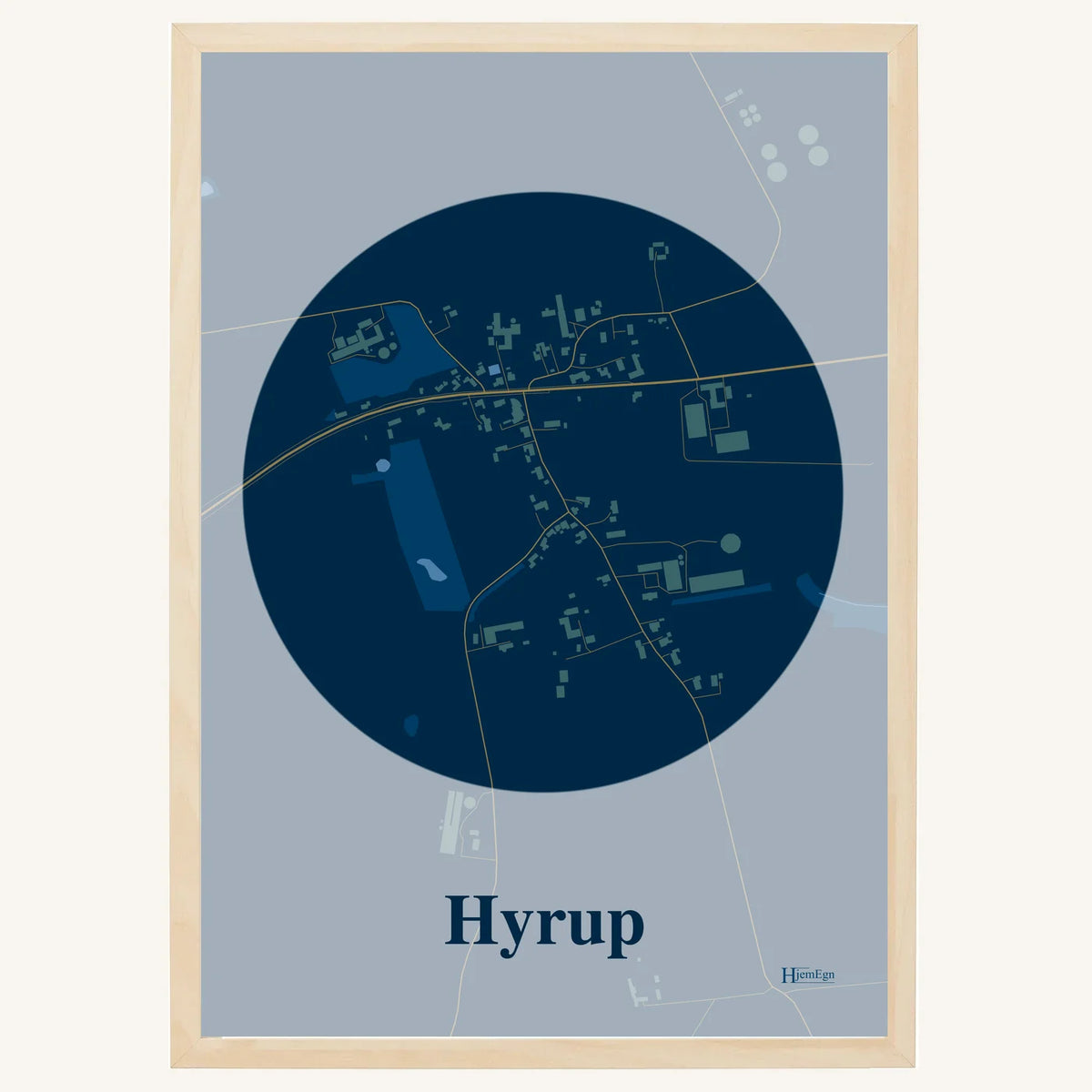 Hyrup plakat – Centrum 2026 – Mørk blå
