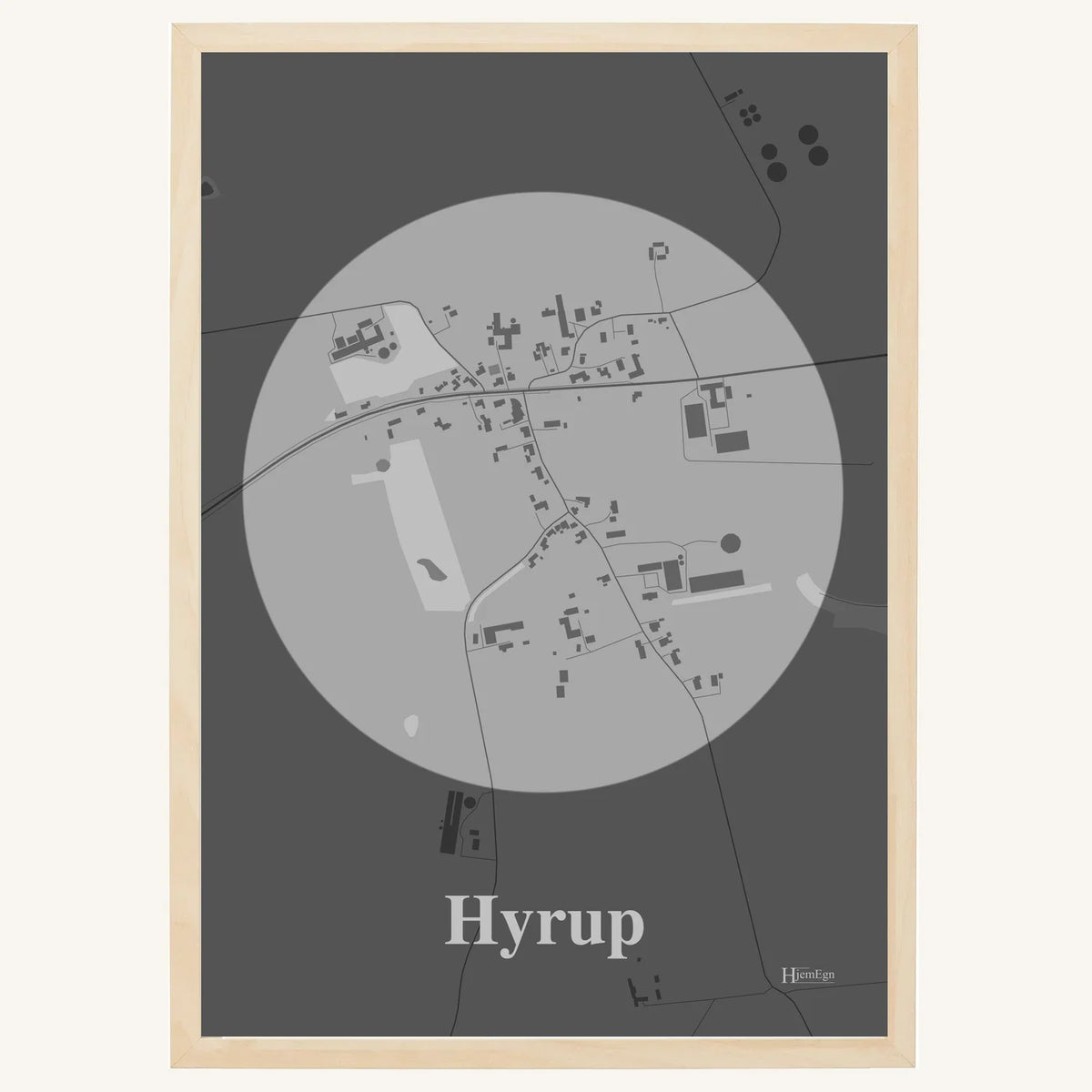 Hyrup plakat – Centrum 2026 – Lys pastel grå