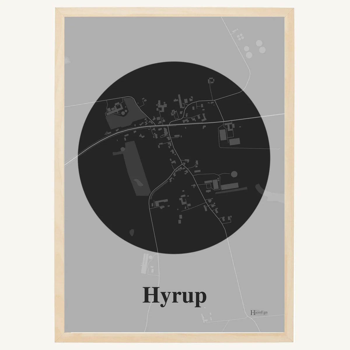 Hyrup plakat – Centrum 2026 – Mørk grå