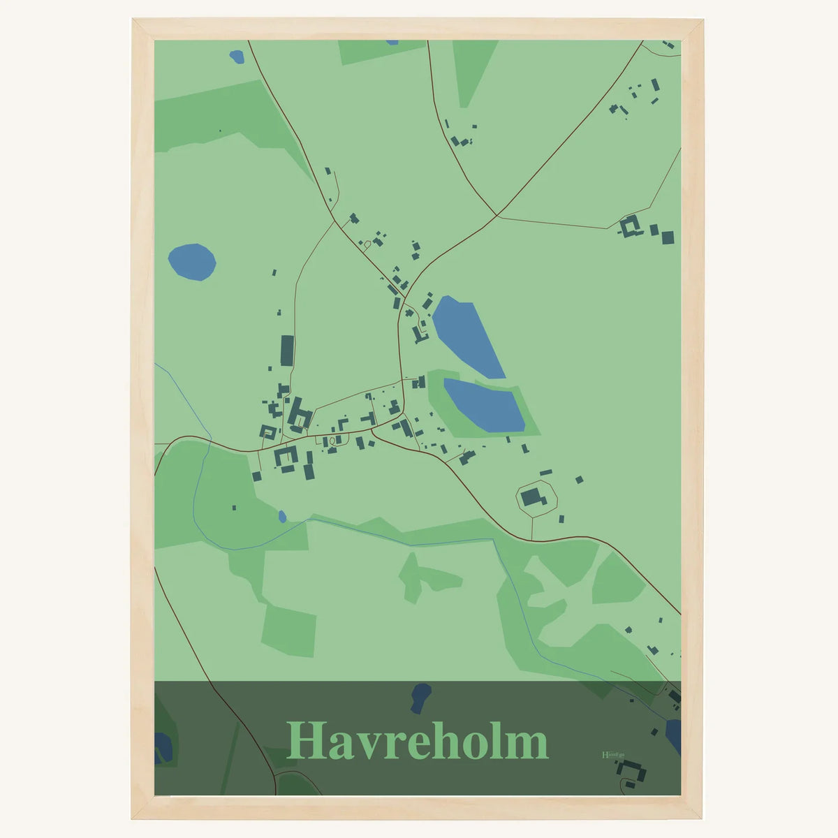 Havreholm plakat – Firkantet 2026 – Lys pastel grøn