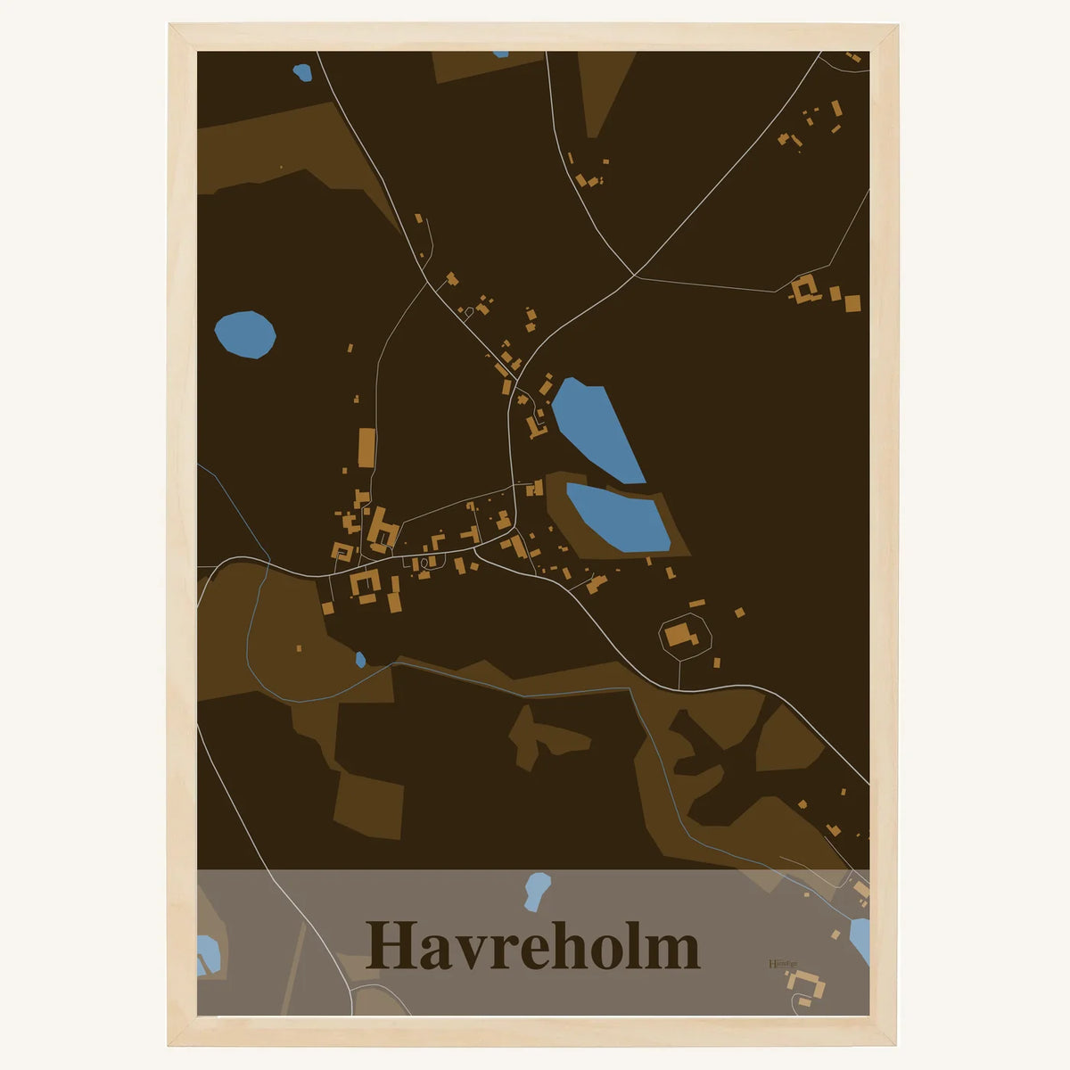 Havreholm plakat – Firkantet 2026 – Mørk brun