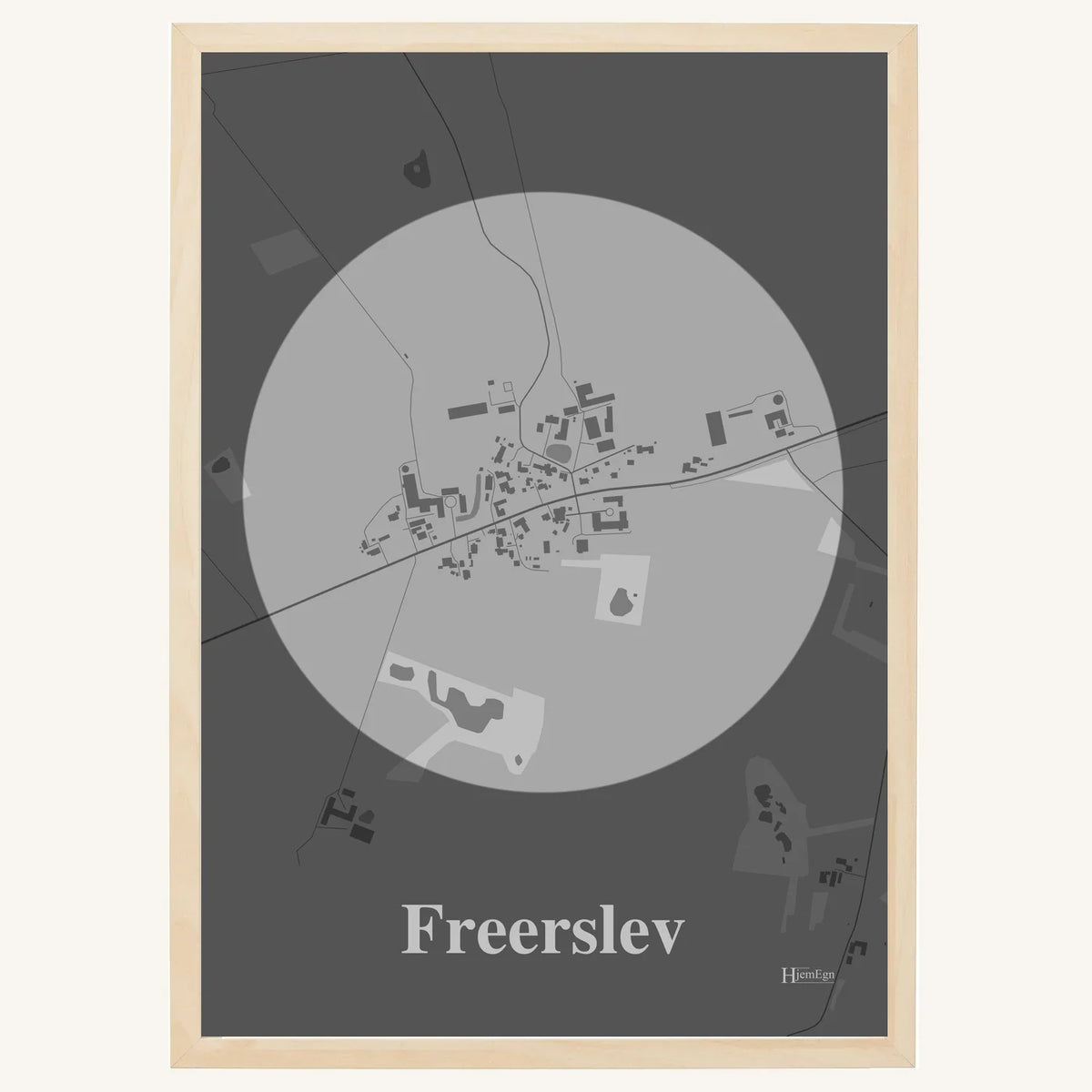 Freerslev plakat – Centrum 2026 – Lys pastel grå