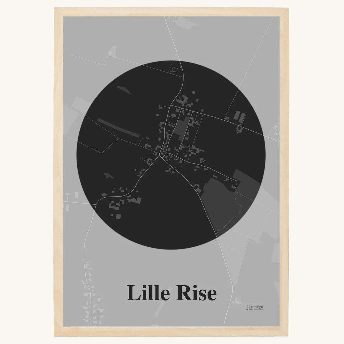Lille Rise plakat – Centrum 2026 – Mørk grå