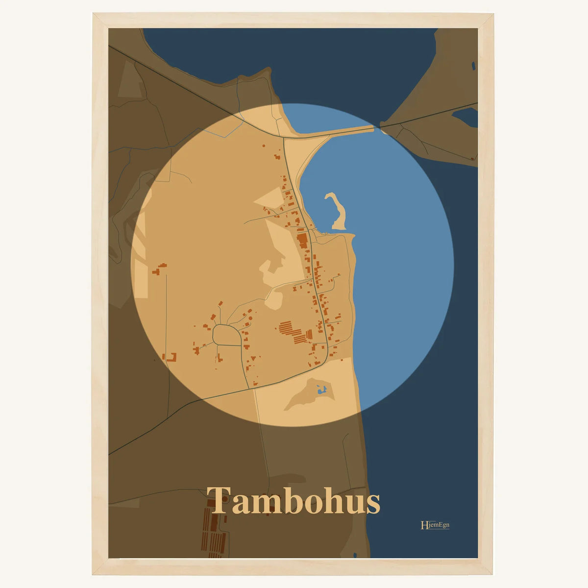 Tambohus plakat – Centrum 2026 – Lys pastel brun