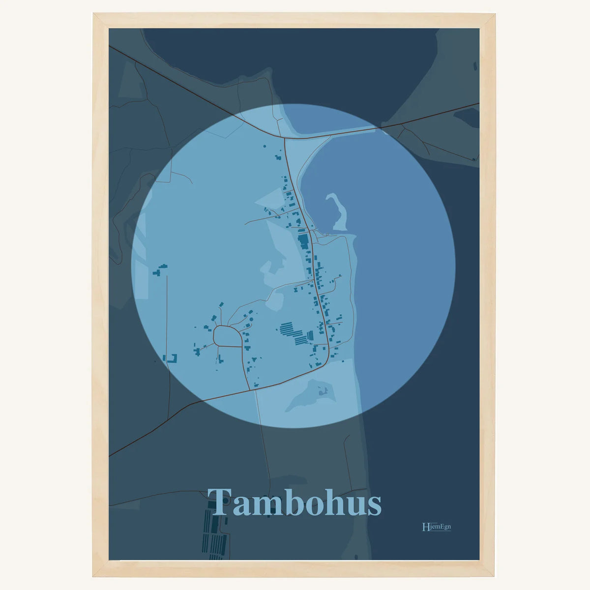 Tambohus plakat – Centrum 2026 – Lys pastel blå
