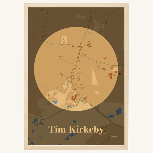 Tim Kirkeby plakat – Centrum 2026 – Lys pastel brun