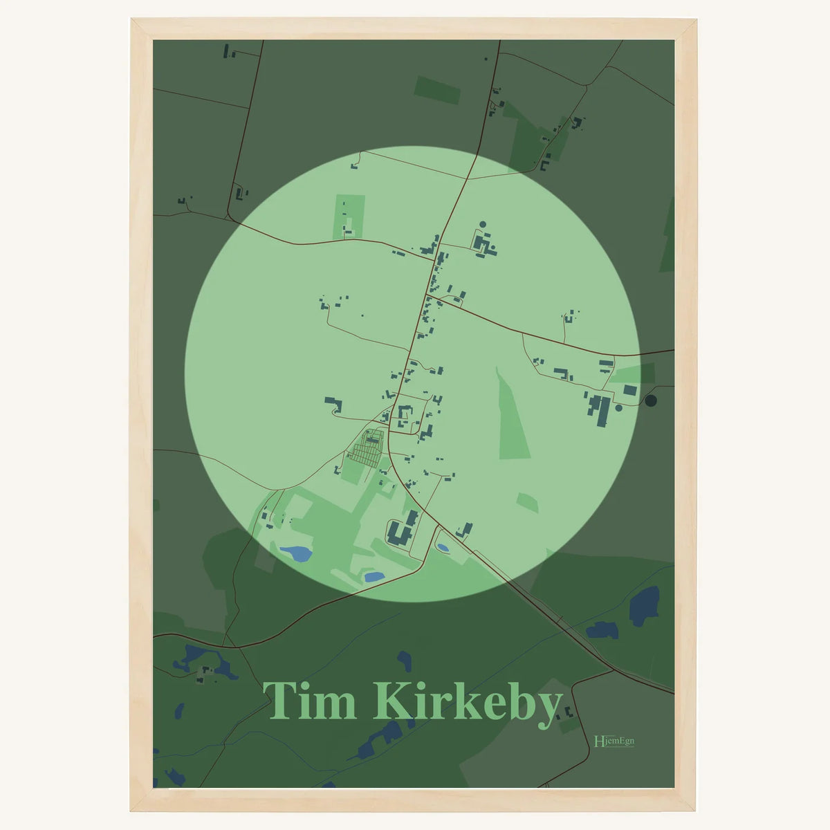 Tim Kirkeby plakat – Centrum 2026 – Lys pastel grøn