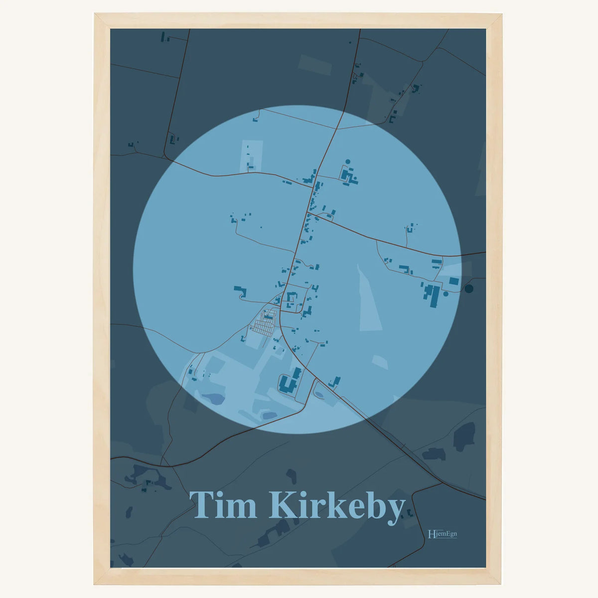 Tim Kirkeby plakat – Centrum 2026 – Lys pastel blå