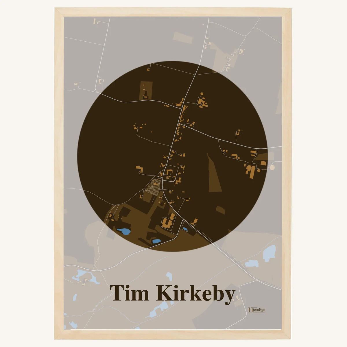 Tim Kirkeby plakat – Centrum 2026 – Mørk brun