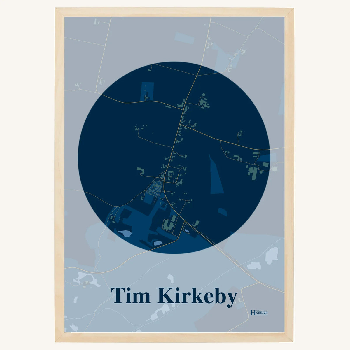 Tim Kirkeby plakat – Centrum 2026 – Mørk blå