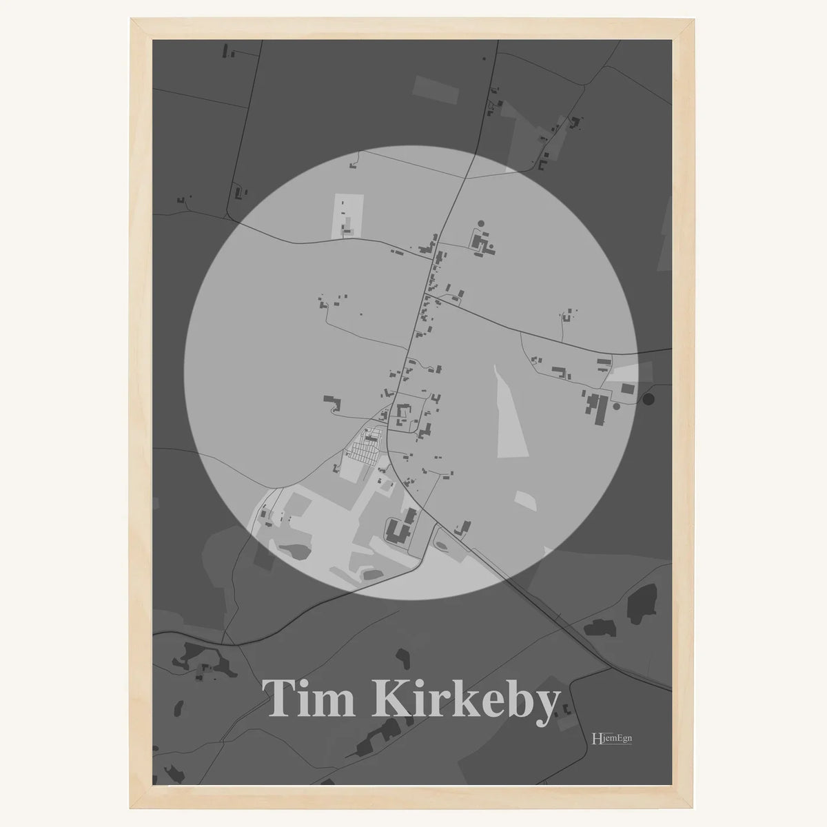 Tim Kirkeby plakat – Centrum 2026 – Lys pastel grå