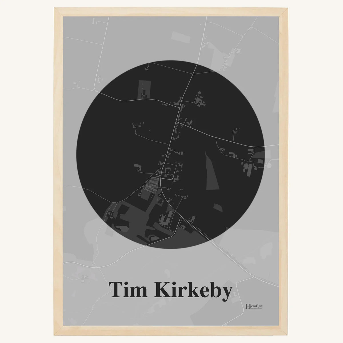 Tim Kirkeby plakat – Centrum 2026 – Mørk grå
