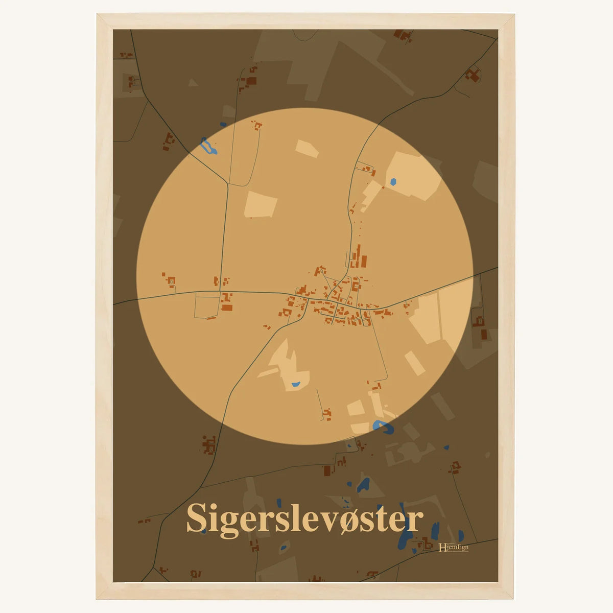 Sigerslevøster plakat – Centrum 2026 – Lys pastel brun