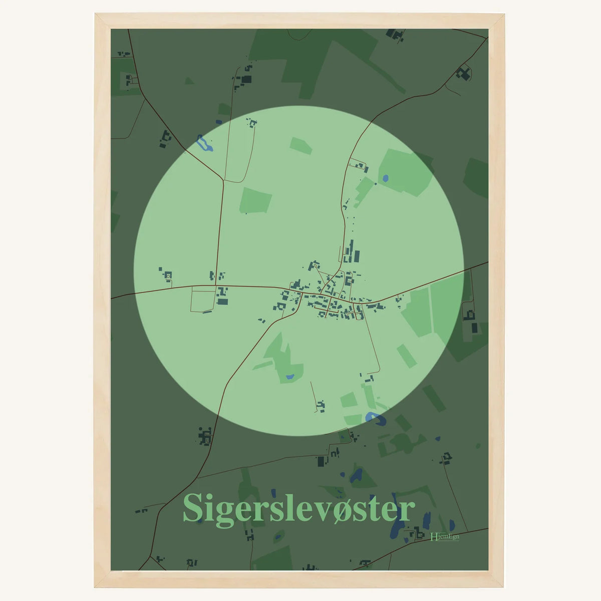 Sigerslevøster plakat – Centrum 2026 – Lys pastel grøn