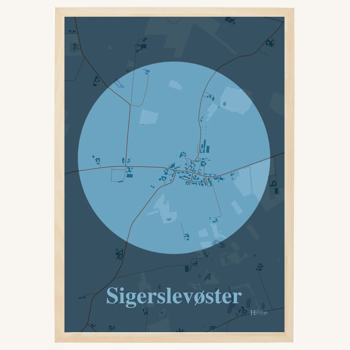 Sigerslevøster plakat – Centrum 2026 – Lys pastel blå