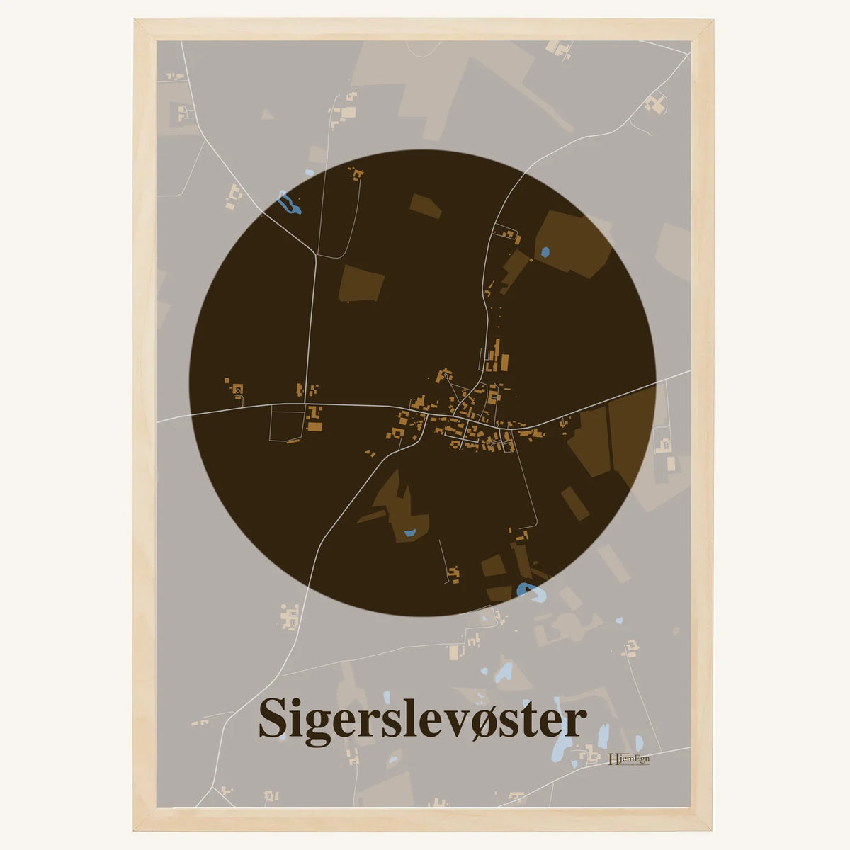 Sigerslevøster plakat – Centrum 2026 – Mørk brun