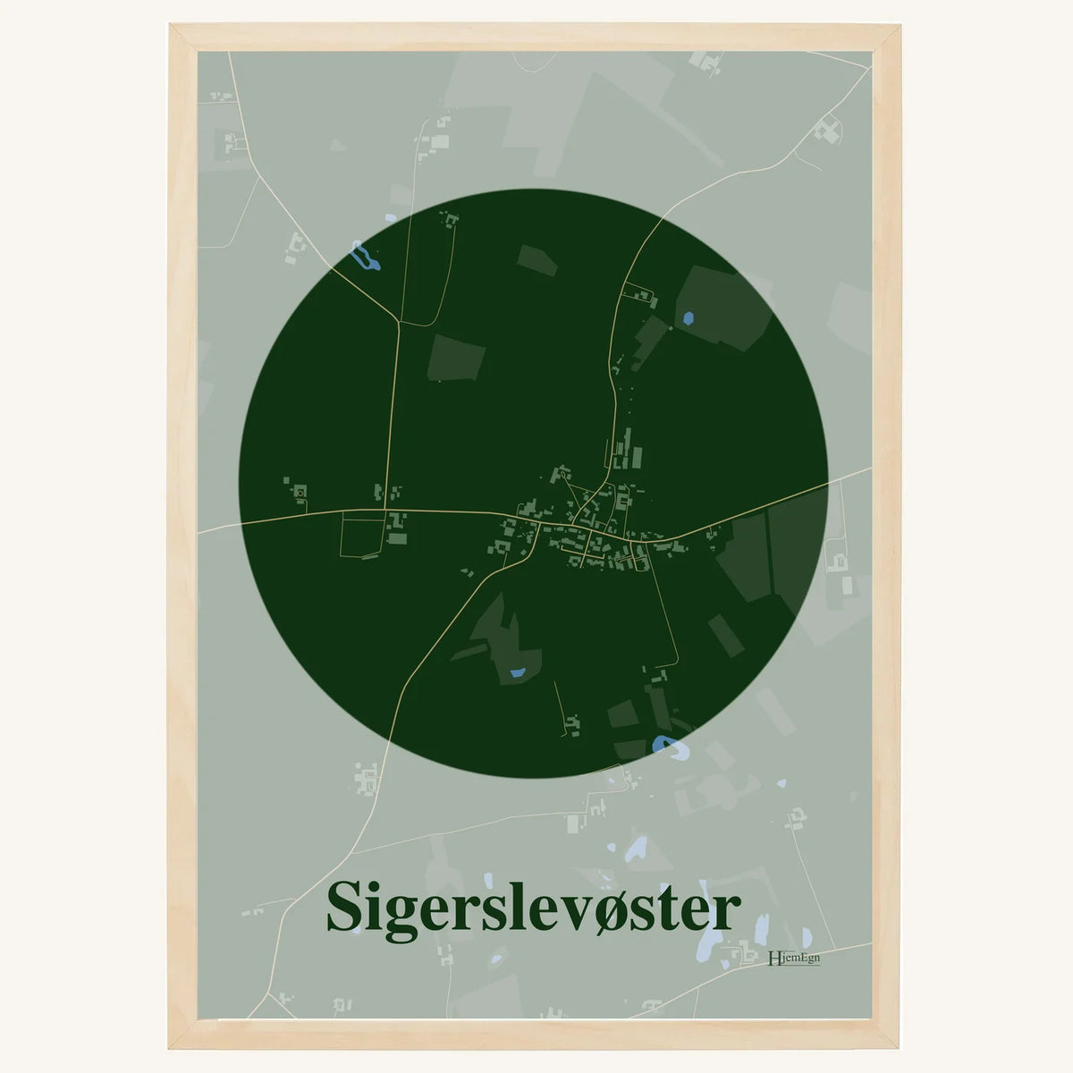 Sigerslevøster plakat – Centrum 2026 – Mørk grøn