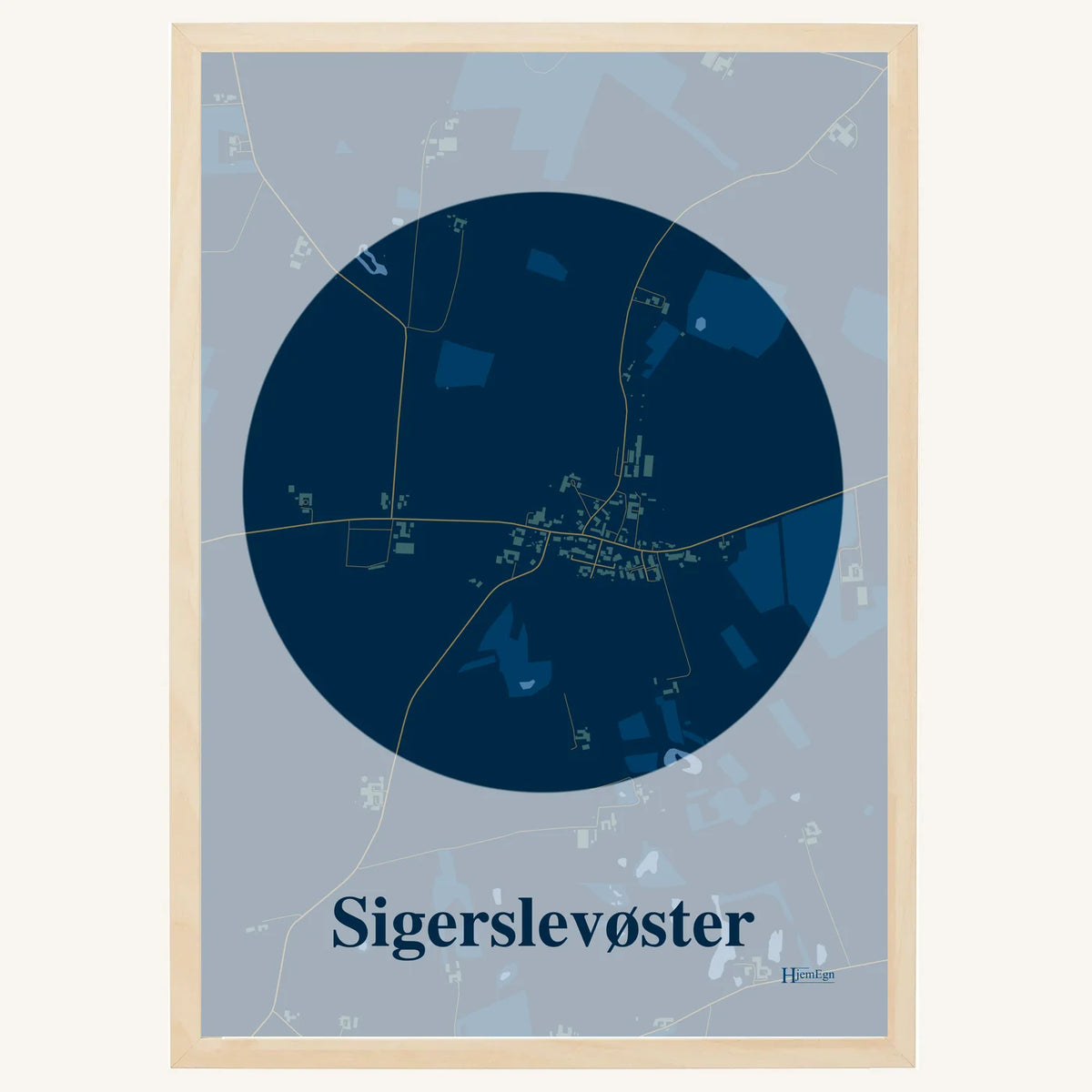 Sigerslevøster plakat – Centrum 2026 – Mørk blå