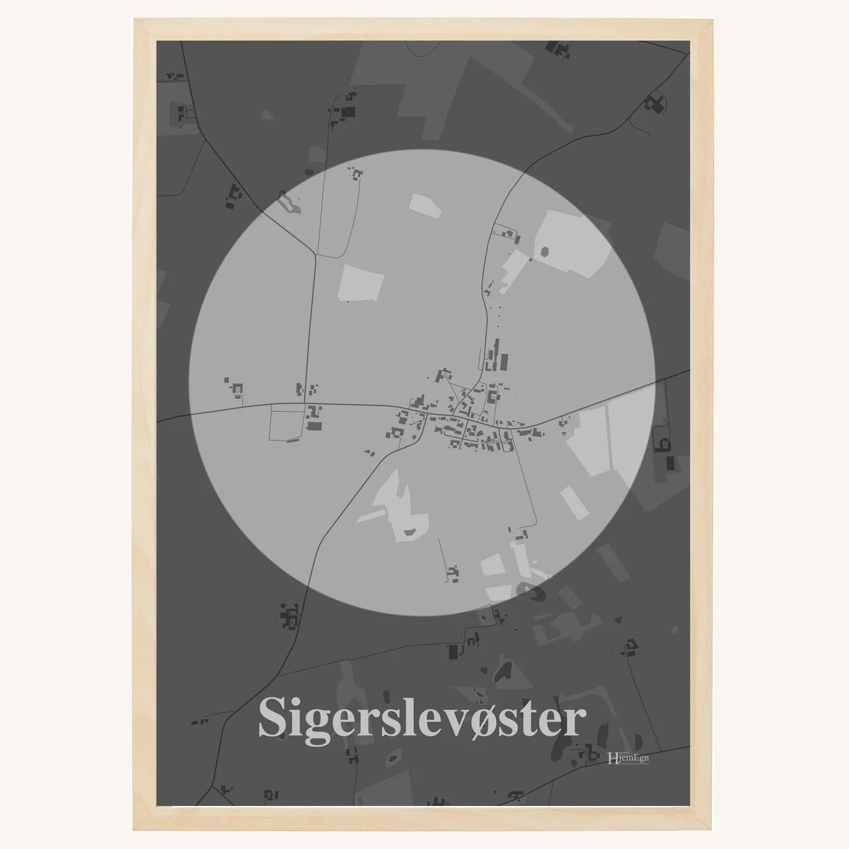 Sigerslevøster plakat – Centrum 2026 – Lys pastel grå