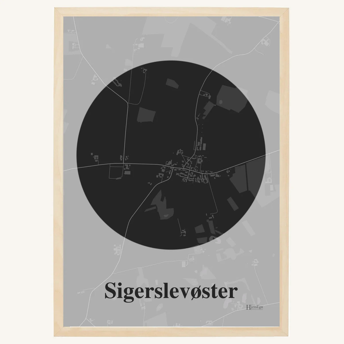 Sigerslevøster plakat – Centrum 2026 – Mørk grå
