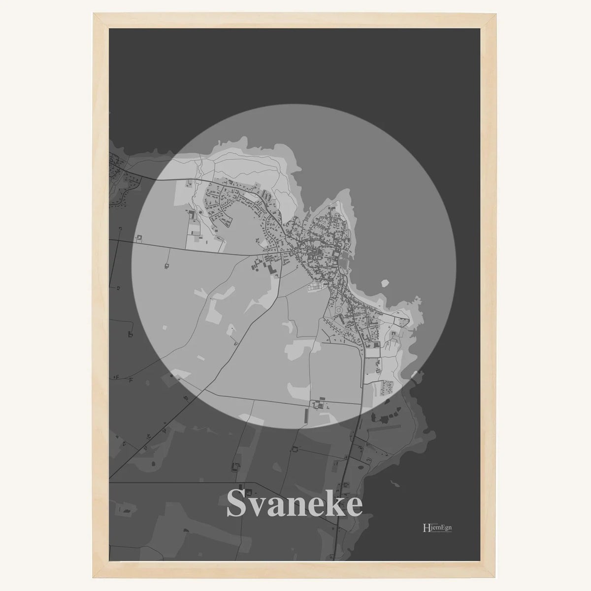 Svaneke plakat – Centrum 2026 – Lys pastel grå