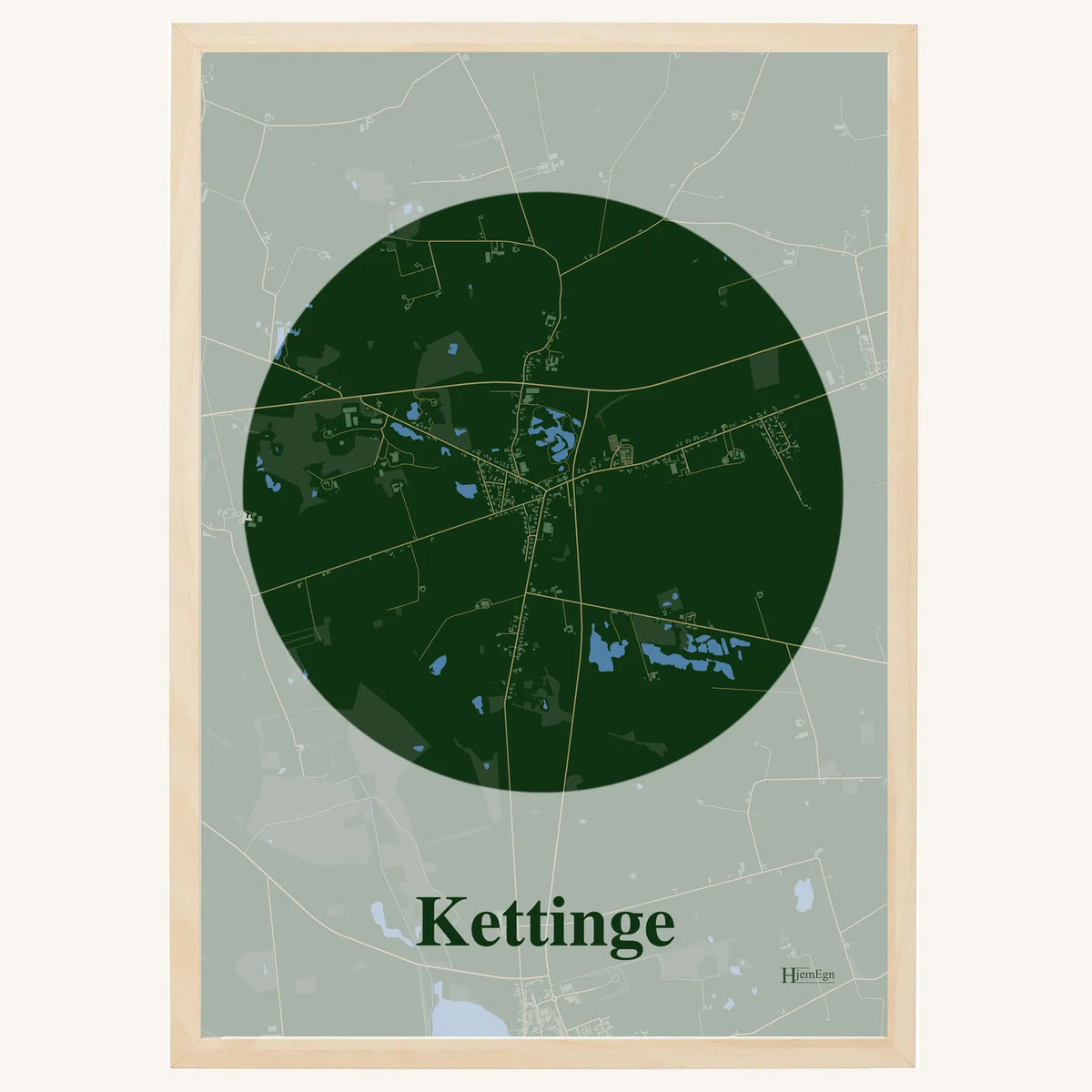 Kettinge plakat – Centrum 2026 – Mørk grøn