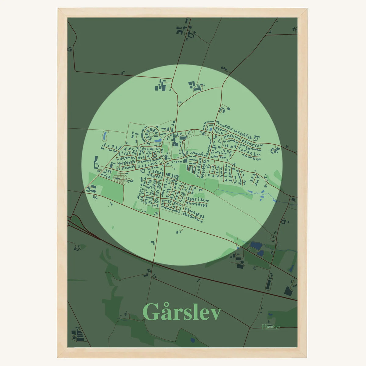 Gårslev plakat – Centrum 2026 – Lys pastel grøn
