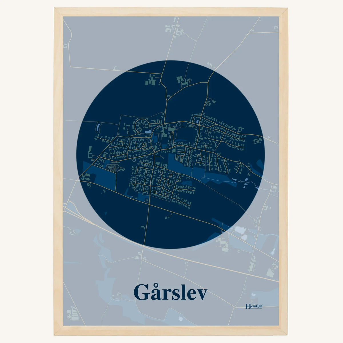 Gårslev plakat – Centrum 2026 – Mørk blå