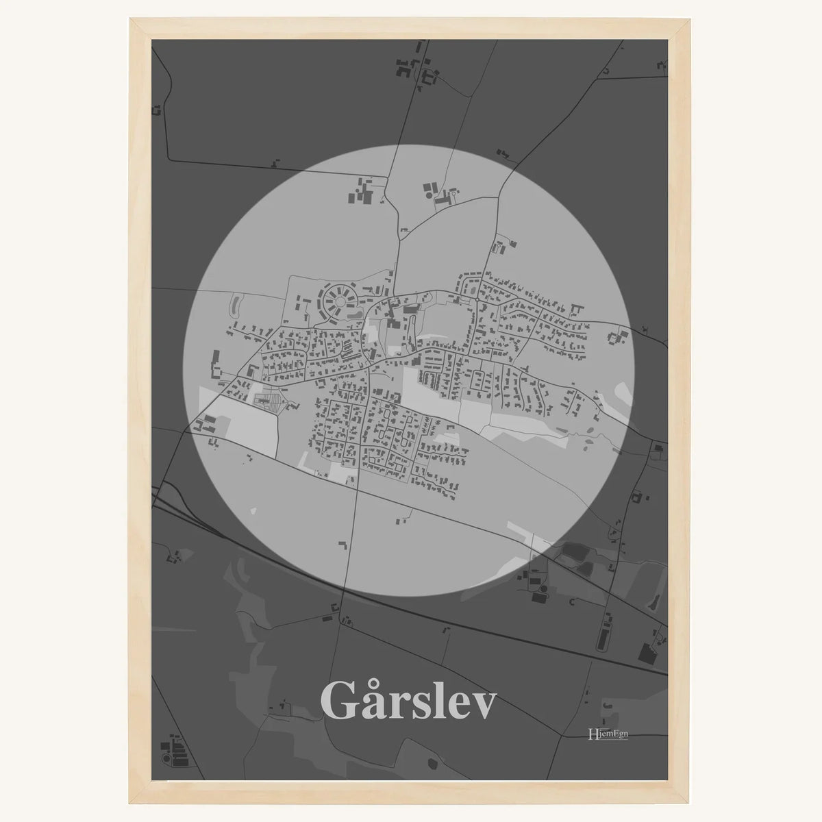 Gårslev plakat – Centrum 2026 – Lys pastel grå