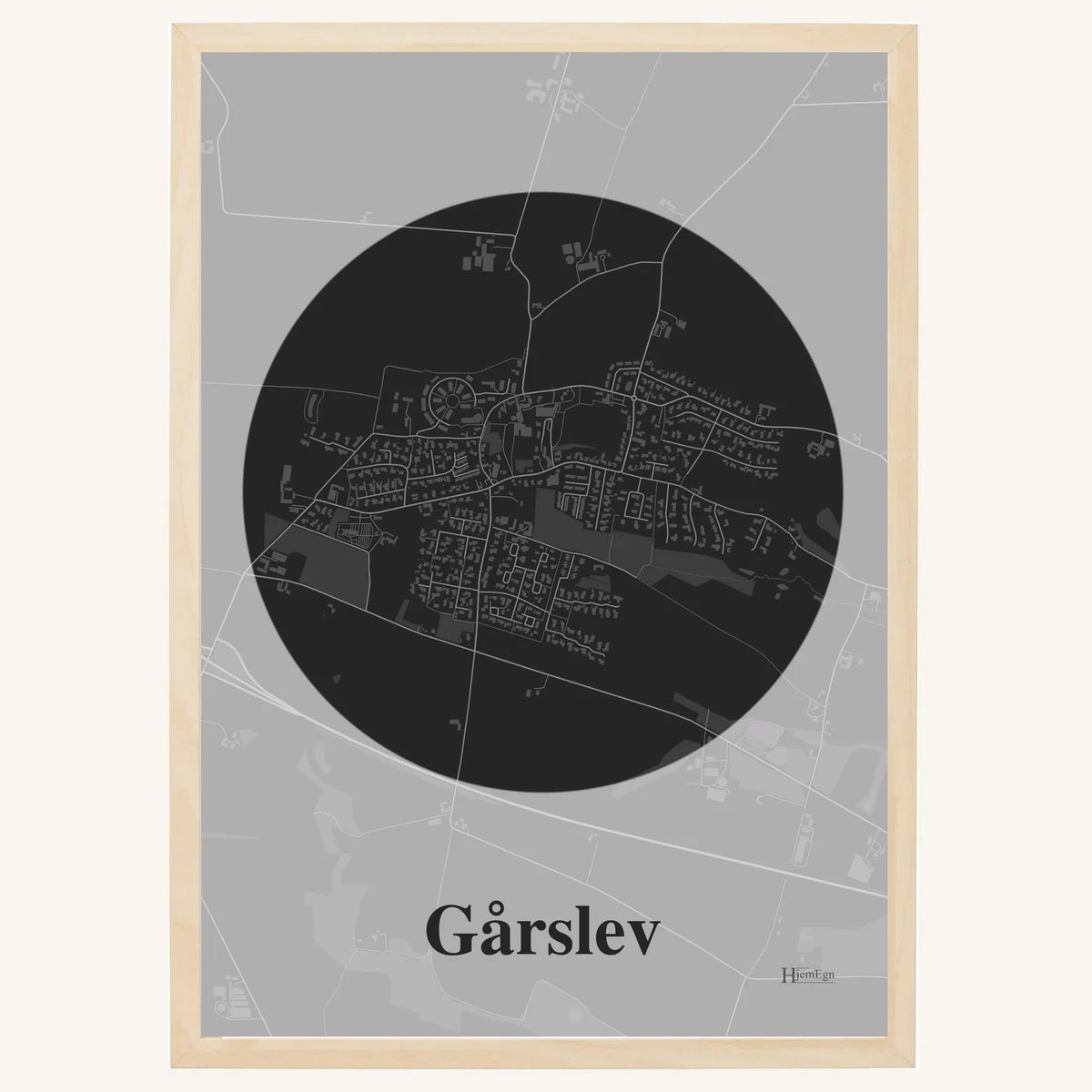 Gårslev plakat – Centrum 2026 – Mørk grå