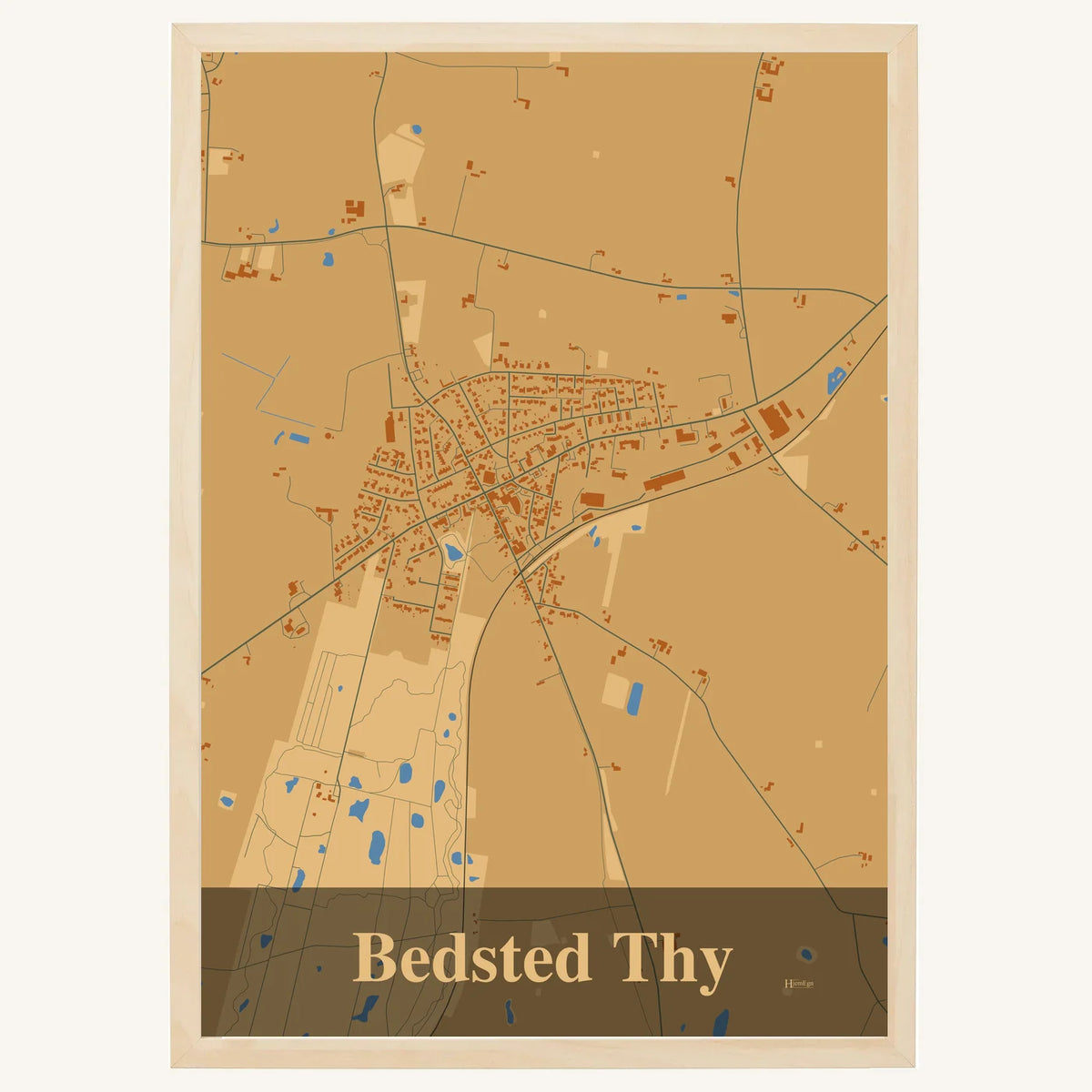 Bedsted Thy plakat – Firkantet 2026 – Lys pastel brun