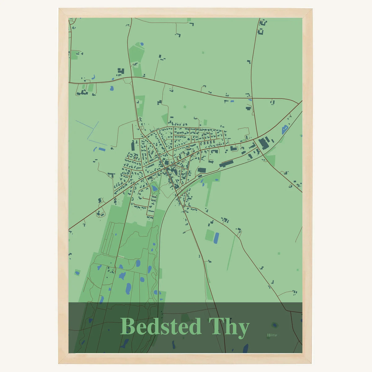 Bedsted Thy plakat – Firkantet 2026 – Lys pastel grøn