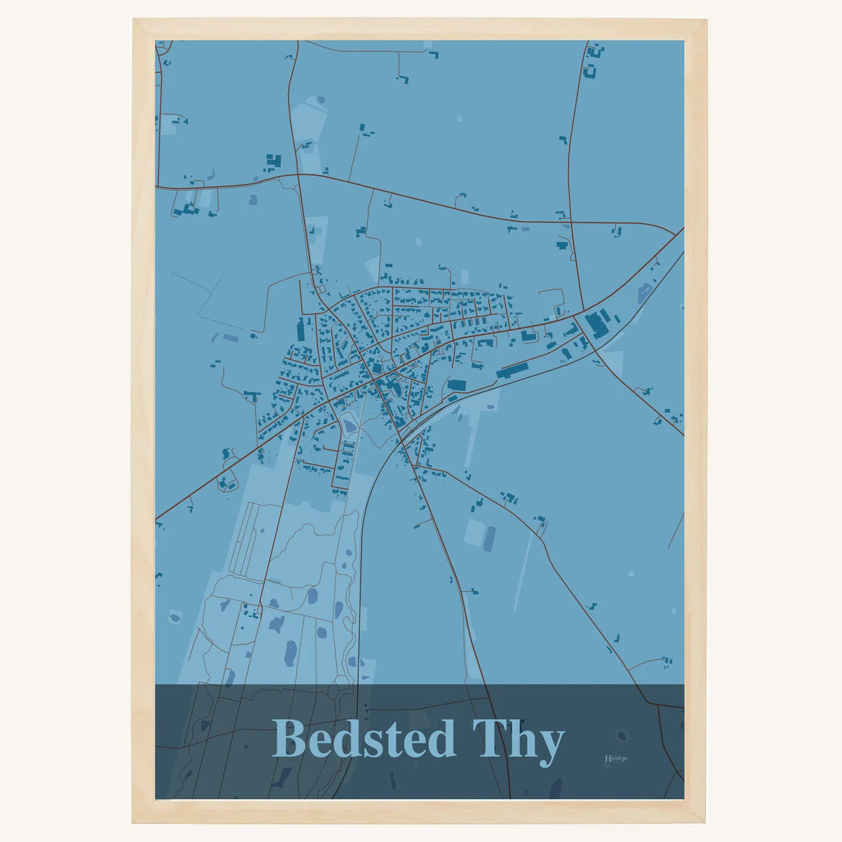 Bedsted Thy plakat – Firkantet 2026 – Lys pastel blå