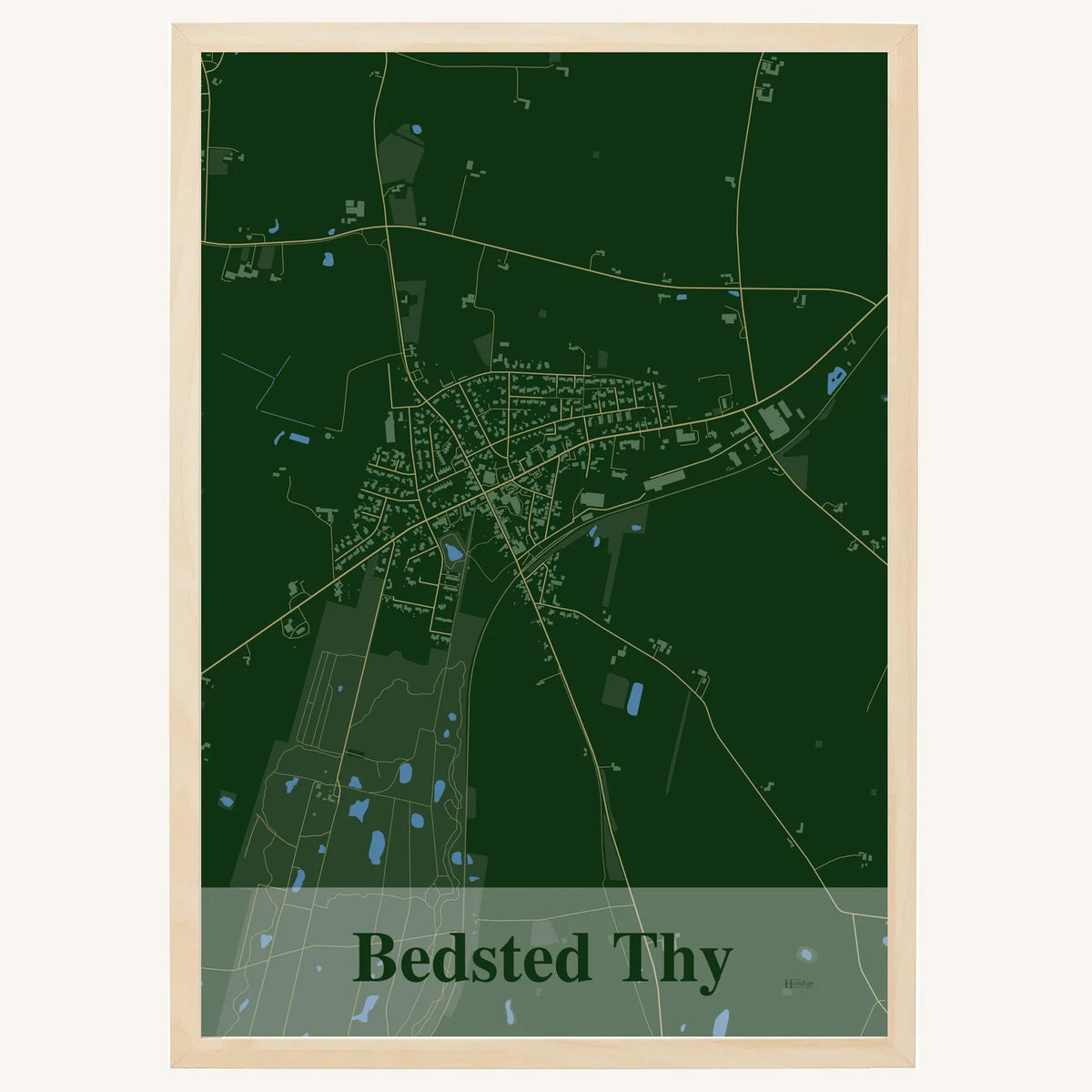 Bedsted Thy plakat – Firkantet 2026 – Mørk grøn
