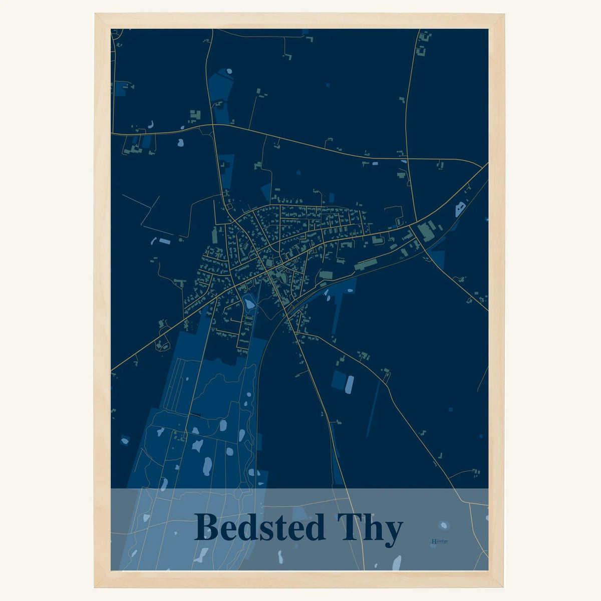 Bedsted Thy plakat – Firkantet 2026 – Mørk blå