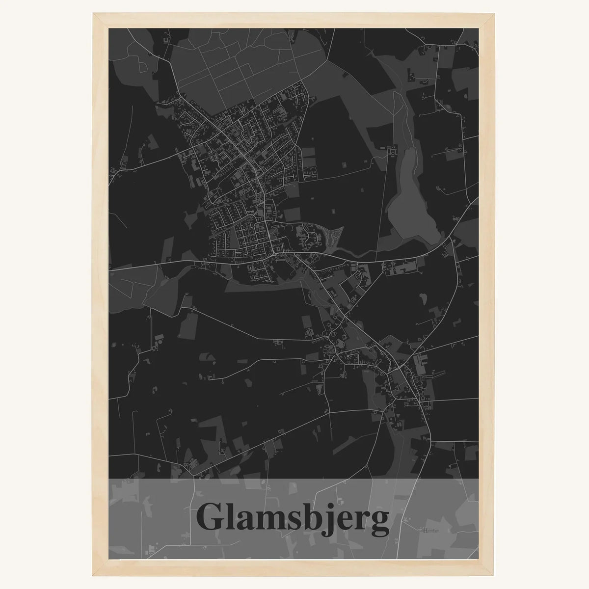 Glamsbjerg plakat – Firkantet 2026 – Mørk grå