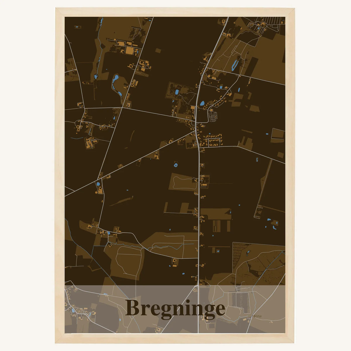 Bregninge plakat – Firkantet 2026 – Mørk brun