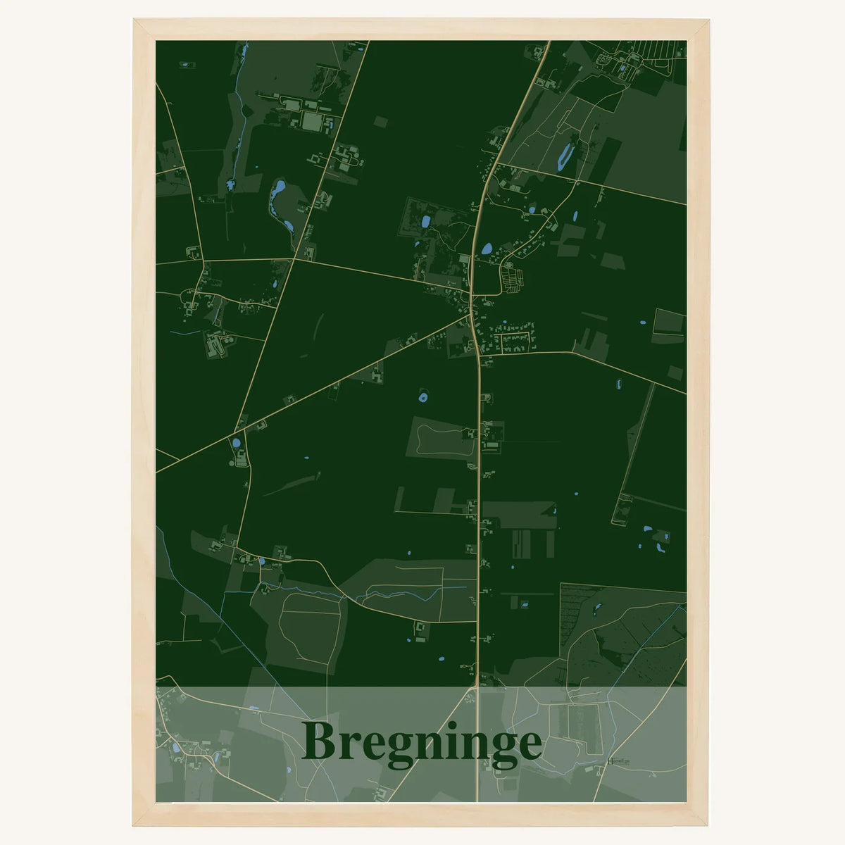 Bregninge plakat – Firkantet 2026 – Mørk grøn