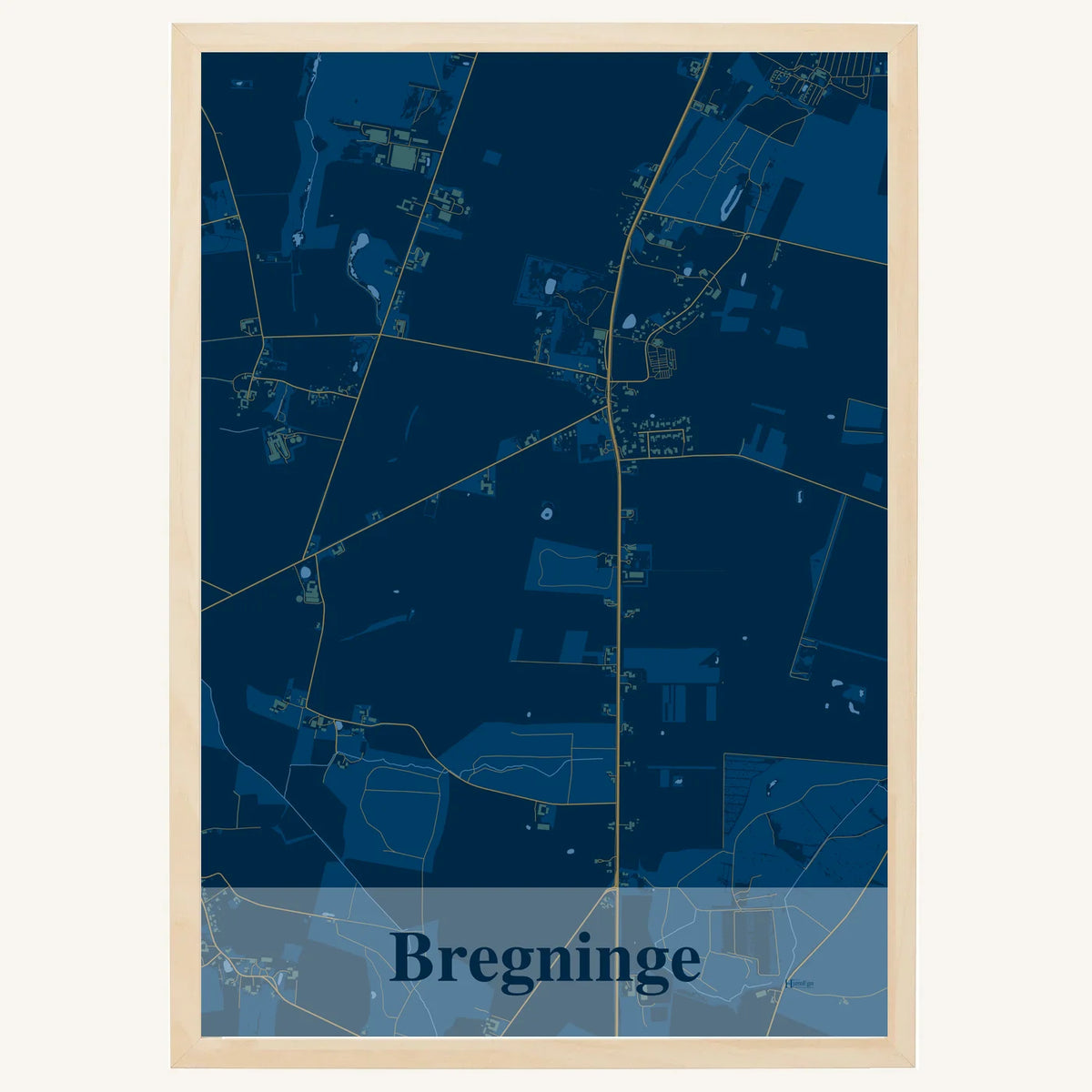 Bregninge plakat – Firkantet 2026 – Mørk blå