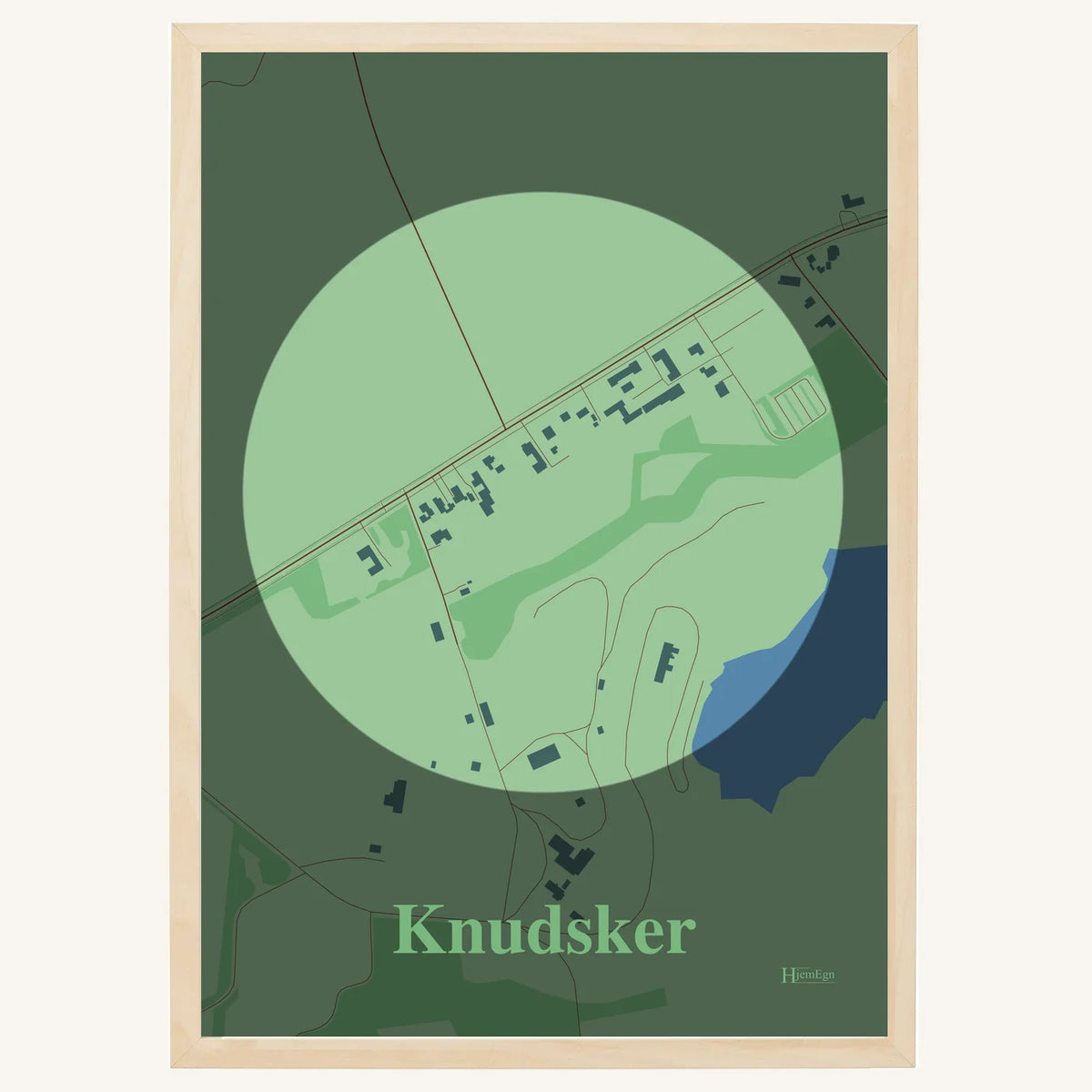 Knudsker plakat – Centrum 2026 – Lys pastel grøn