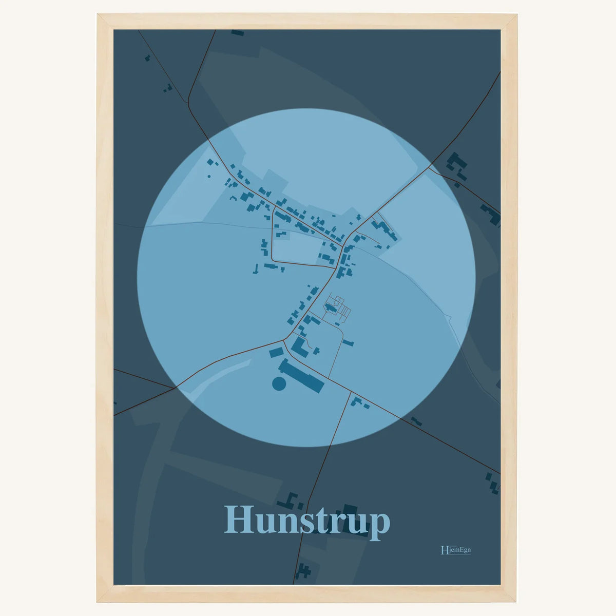 Hunstrup plakat – Centrum 2026 – Lys pastel blå