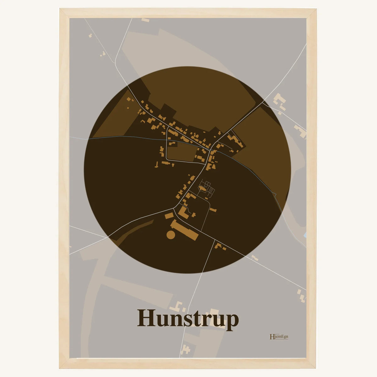 Hunstrup plakat – Centrum 2026 – Mørk brun