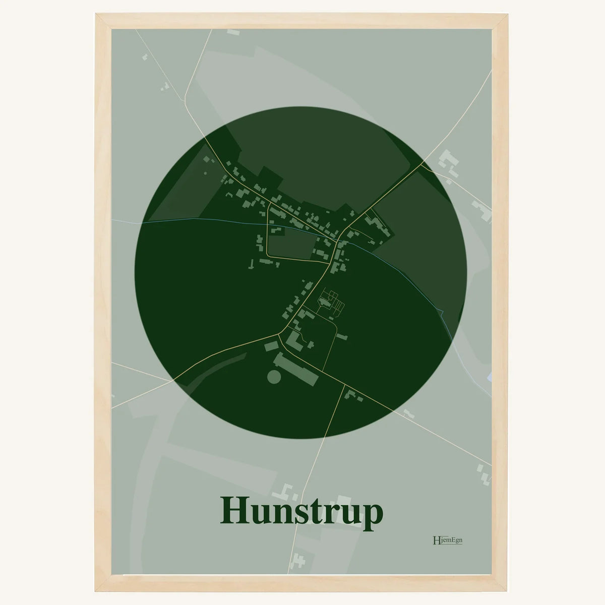 Hunstrup plakat – Centrum 2026 – Mørk grøn