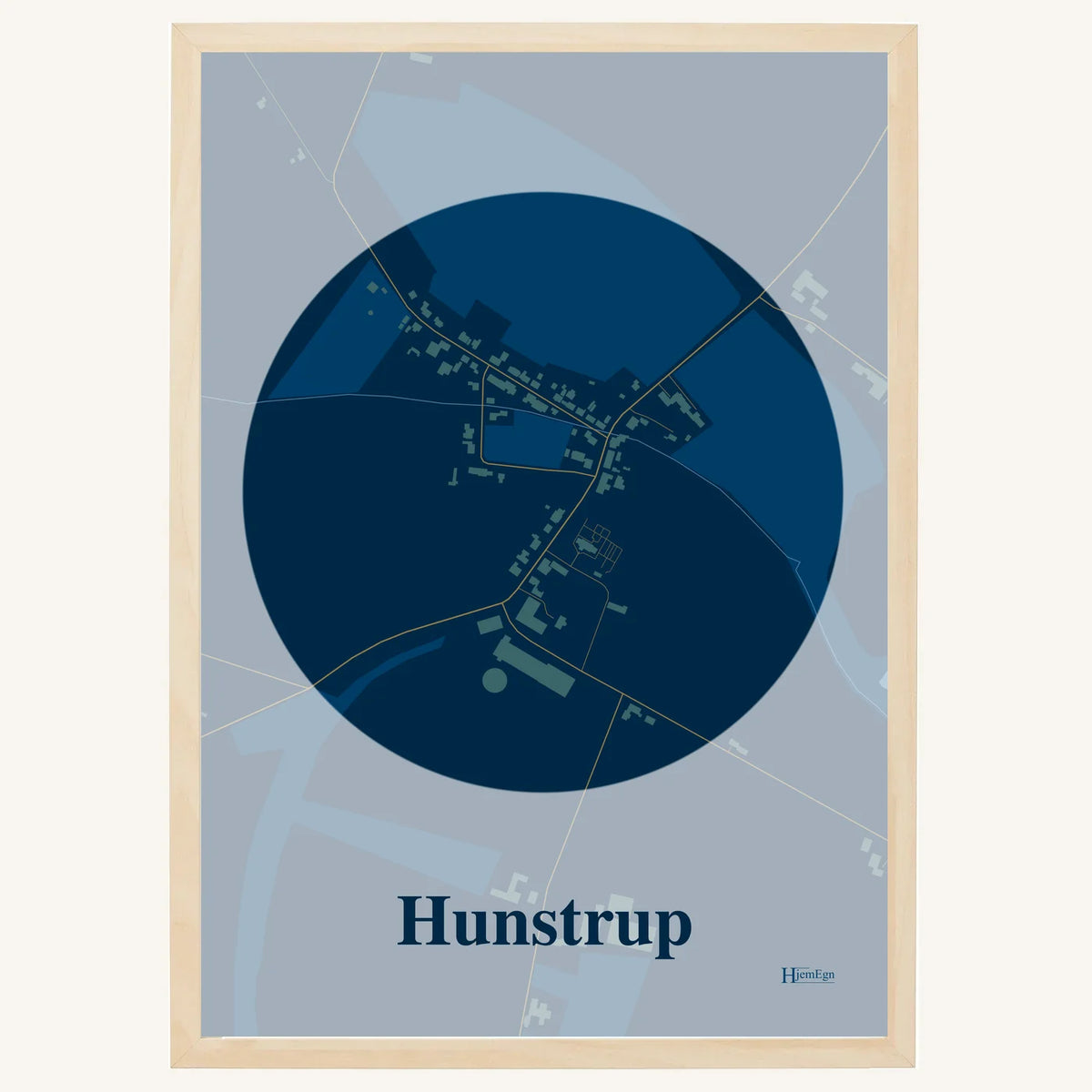 Hunstrup plakat – Centrum 2026 – Mørk blå