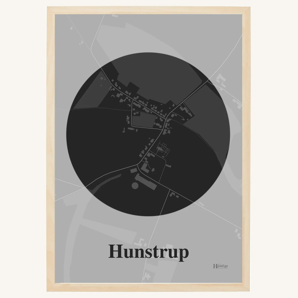 Hunstrup plakat – Centrum 2026 – Mørk grå