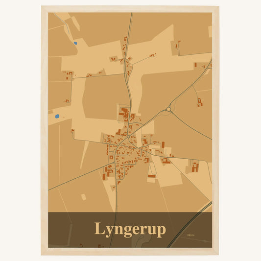Lyngerup plakat – Firkantet 2026 – Lys pastel brun