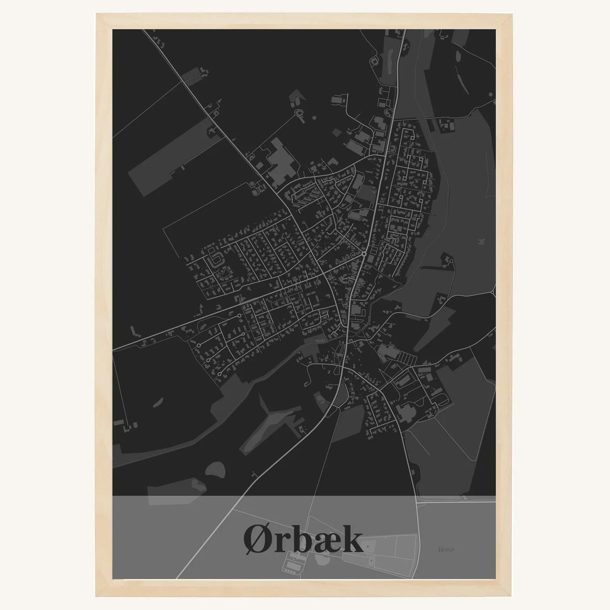 Ørbæk plakat – Firkantet 2026 – Mørk grå