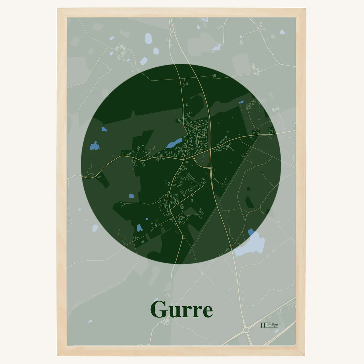 Gurre plakat – Centrum 2026 – Mørk grøn